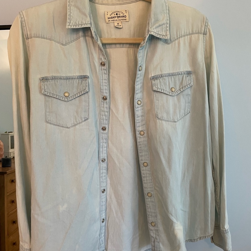 Lucky Brand Light Blue Button Down Shirt